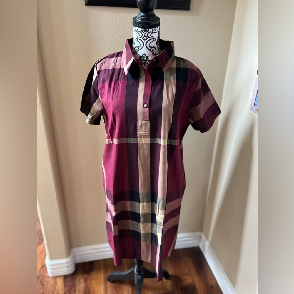 Brand new Linen shirt dress with pocket.